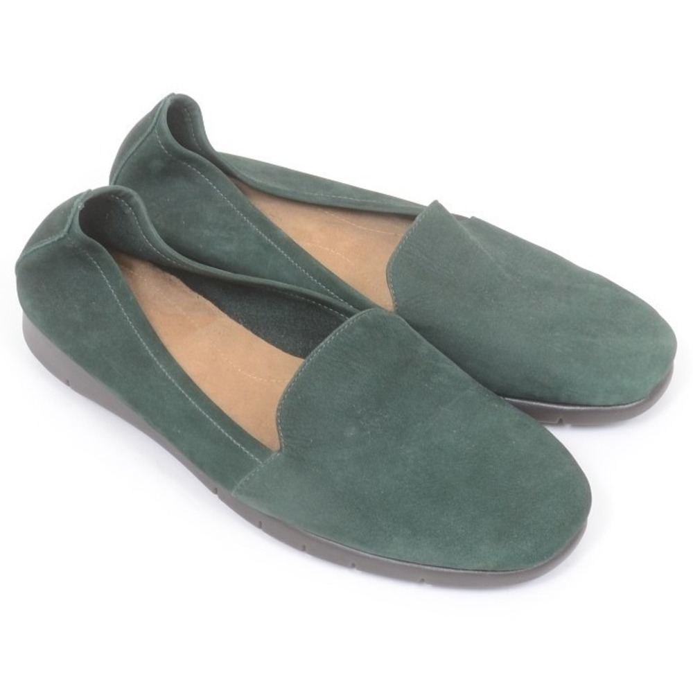Aerosoles Women's 11 Green Suede Mocassin Loafer Driving Moc Comfort Walking